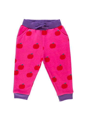 Toby Tiger Jogginghose mit Apfel Print in rosa