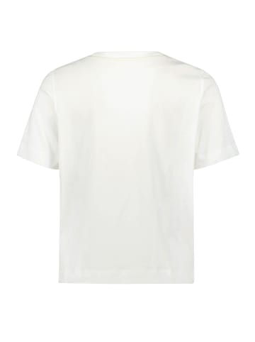 CARTOON Kurzarm-Shirt mit Rundhalsausschnitt in Patch Creme/Yellow