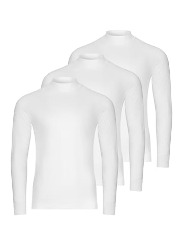 Ragman Langarmshirt Basic in Weiß