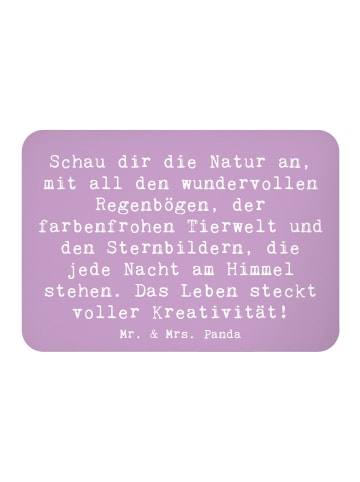 Mr. & Mrs. Panda magnet Spruch Kreativität im Leben mit Spruch in Lavendeltraum