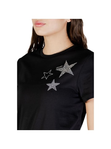 Liu Jo Schwarz Baumwolle T-Shirt