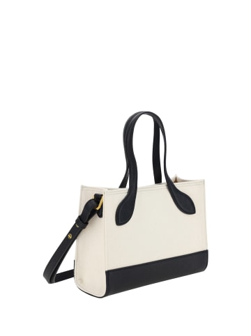 Bally Weiß Schwarz und Leder Mini Handtasche