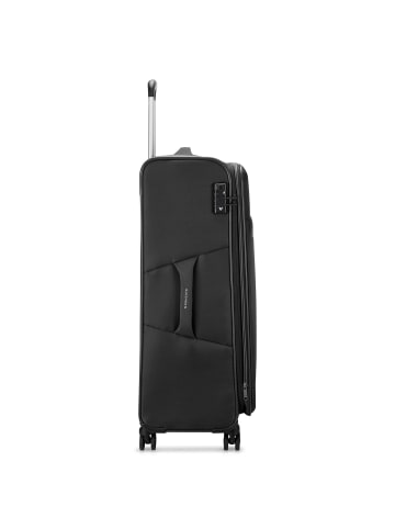 Roncato Jazz 4.0 4 Rollen Trolley L 78 cm mit Dehnfalte in schwarz
