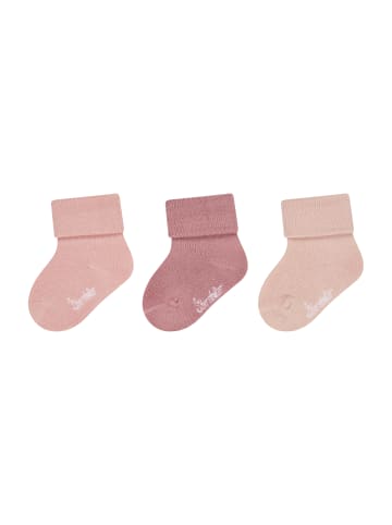 Sterntaler Baby Socken 3er-Pack uni in puder rose