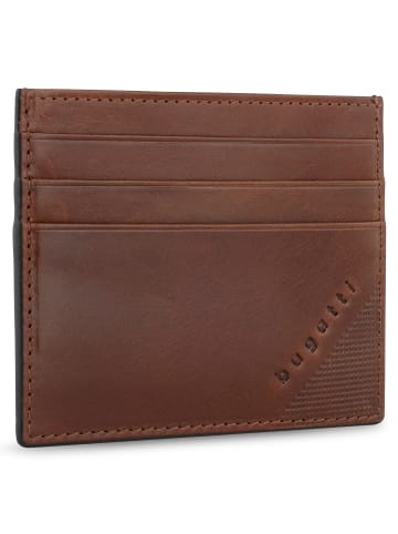Bugatti Nobile Kreditkartenetui RFID Schutz Leder 10 cm cognac