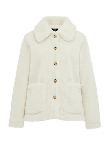 Threadbare Fellimitatjacke Parrot in Creme