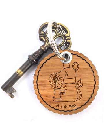 Mr. & Mrs. Panda Schlüsselanhänger Maus Weihnachten ohne Spruch in Braun