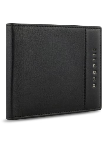 Bugatti Nome Geldbörse RFID Schutz Leder 11 cm schwarz