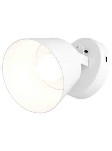 home24 Akku-Wandleuchte SMI in Weiß