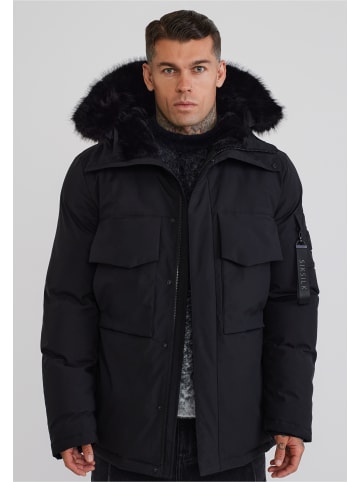 SikSilk Parka in black