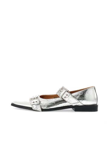 Bianco Ballerinas in Silver