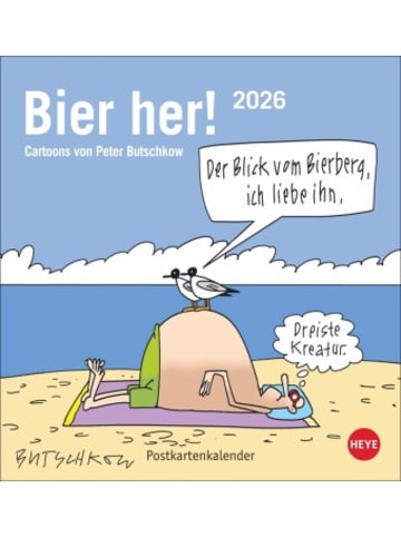 Heye Kalender Kalender - Peter Butschkow: Bier her Postkartenkalender 2026