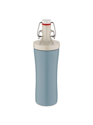 koziol Wasserflasche PLOPP TO GO in Blau, (B) 7,4 x (H) 25,3 x (L) 7,4 cm