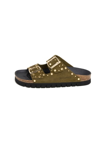 billowy Pantoletten  in khaki