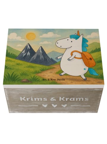 Mr. & Mrs. Panda Erinnerungsbox Einhorn Bergsteiger Design ohne ... in Weiß