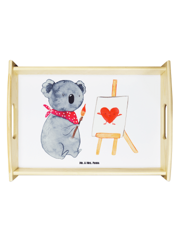 Mr. & Mrs. Panda Holz Tablett Koala Künstler ohne Spruch in Weiß