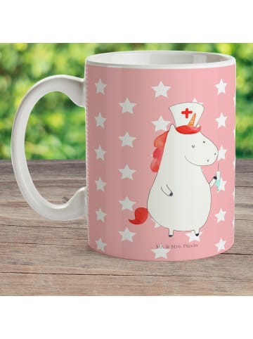 Mr. & Mrs. Panda Kinderpott Einhorn Krankenschwester ohne Spruch in Rot Pastell