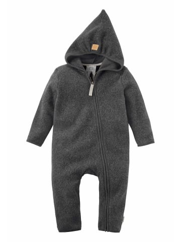 Hessnatur Fleece-Overall in anthrazit