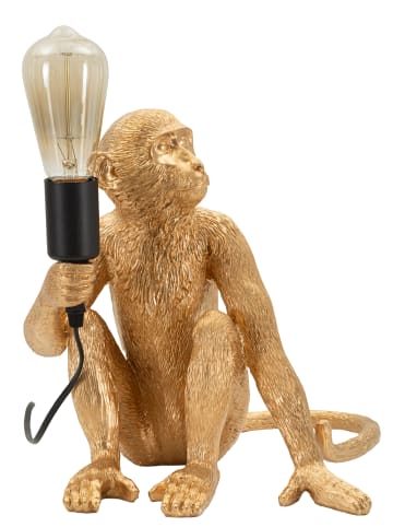 Mauro Ferretti Tischleuchte aus goldfarbenem Polyresin (33 x 33 x 32 cm)