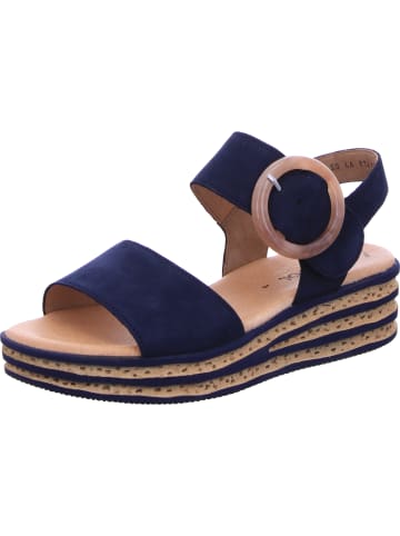 Gabor Keilsandalette in blau