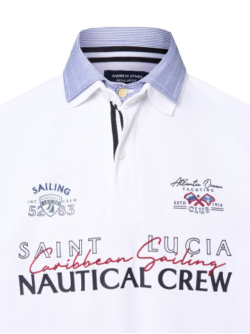 Andrew James Poloshirt in weiß