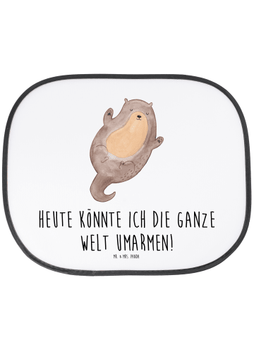 Mr. & Mrs. Panda Sonnenschutz für Autoscheiben Otter Umarmen mit... in Weiß