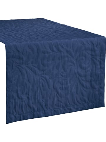 Erwin Müller Jacquard, Baumwollmischung Tischläufer Cadiz in blau