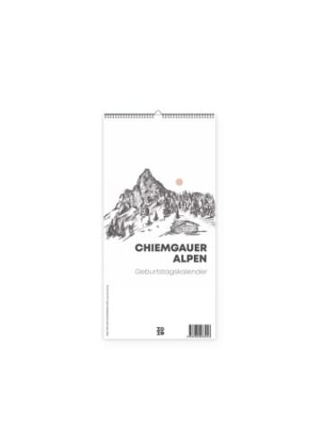 Nova MD Kalender - Kleiner Geburtstagskalender "Chiemgauer Alpen", ohne Jahre