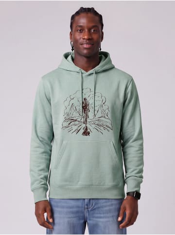 wat? Apparel Sweatshirt Berge und Mountainbike in Aloe