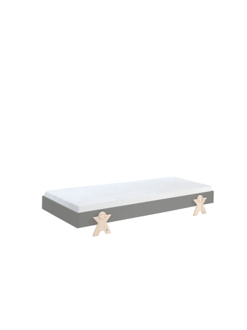 58 aufm Kessel STAPELBETT Karlene 204x28x94 aus MDF in Grau