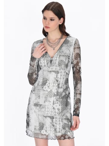 myMo ROCKS Women Dress in grey multicolor