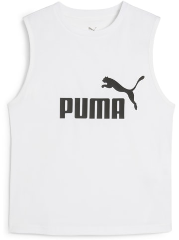 Puma Sportshirt "ESS No.1 Logo Slim Tank" in Weiß