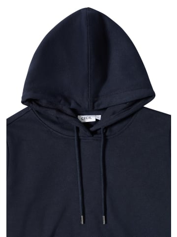 Cecil Sweatshirt mit Kapuze in Blau
