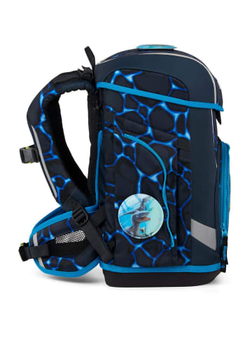 Ergobag Cubo Light Schulranzen Set 5-tlg. Bärassic Garden in blau