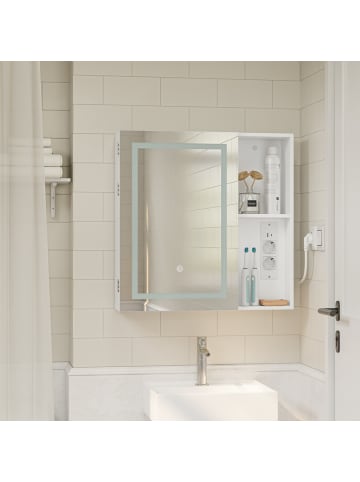 SoBuy Spiegelschrank in Reinweiß - (W) 15.5 x (H) 60 x (L) 60 cm