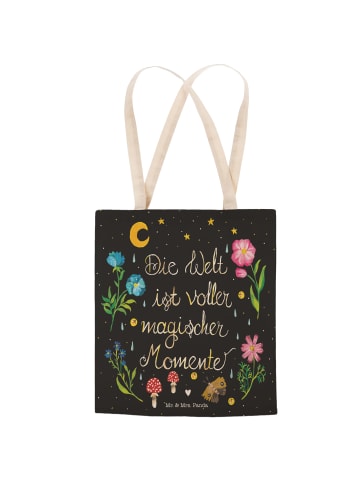 Mr. & Mrs. Panda Beuteltasche Magische Welt mit Spruch in Bunt