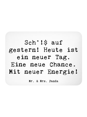 Mr. & Mrs. Panda magnet Spruch Selbstzweifel Neuanfang mit Spruch in Weiß