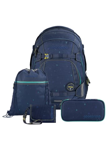 Coocazoo Schulrucksack-Set MATE, Mäppchen, Turnbeutel Gel in Happy Raindrops