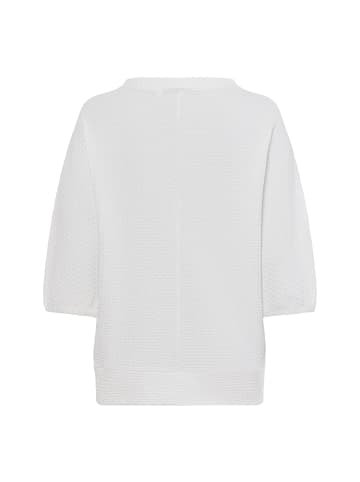 comma Langarmshirt in weiß