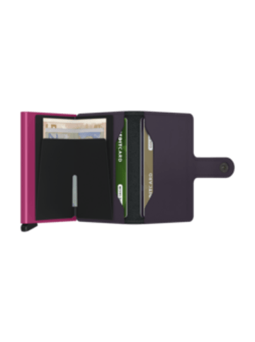 Secrid Miniwallet Dark Purple Fuchsia in dark purple fuchsia dark purple fuchsia
