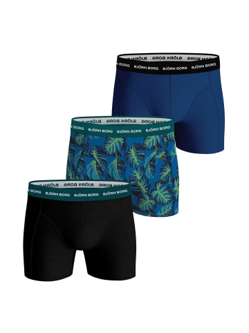 Björn Borg Boxershort 3er Pack in Blau/Türkis