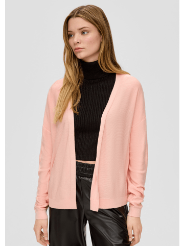 QS Strickjacke langarm in Pink