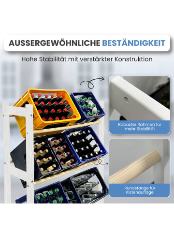 Mein-Regal Regal Thore Getränkeregal  in Weiß