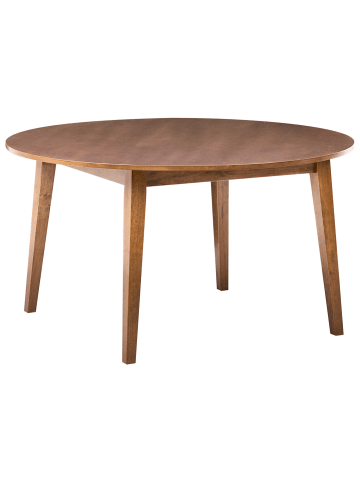 Beliani Esszimmertisch HUNTLEY in Braun - (W) 140 x (H) 75 x (L) 140 cm