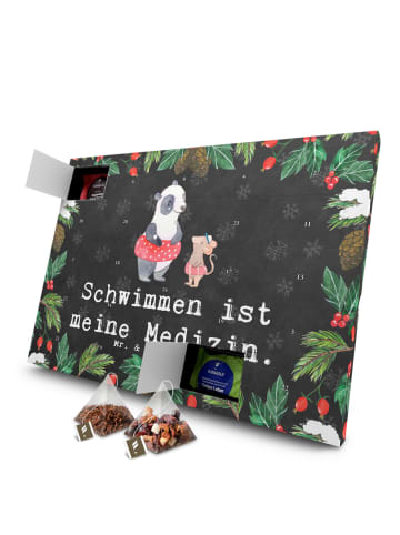 Mr. & Mrs. Panda Adventskalender Otter Schwimmen mit Spruch in Kreidetafel