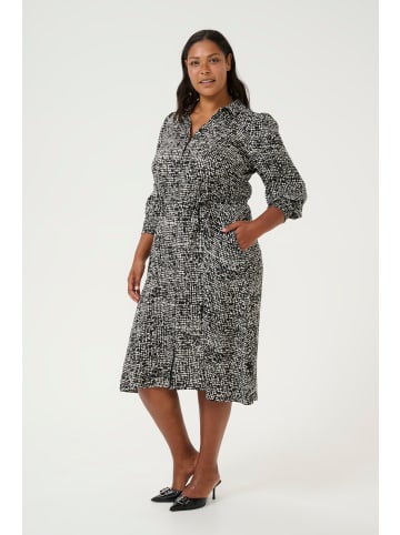 KAFFE curve Kleid KCshana Regular fit in Black/Turtledove Graphic Dot