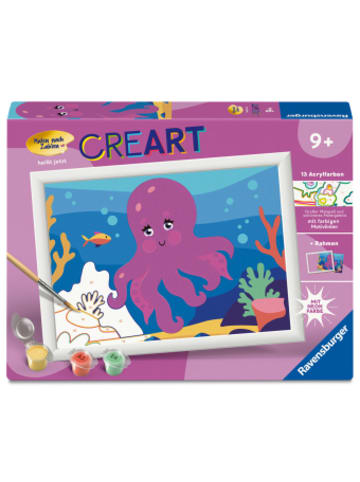 Ravensburger Verlag GmbH Spiel - CreArt, Malen nach Zahlen Kinder - Neon Oktopus