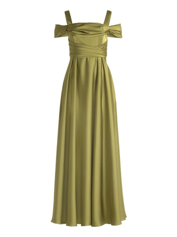 Vera Mont Abendkleid schulterfrei in Shiny Olive