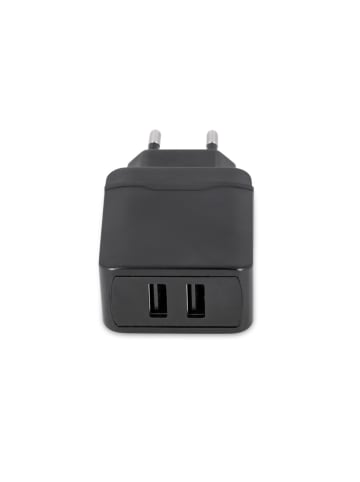 maXlife Maxlife MXTC-02 Ladegerät 2x USB 2.4A schwarz