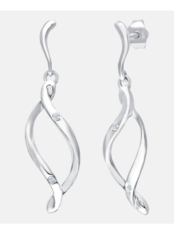 Diamant L'éternel Ohrhänger aus 375 Weißgold mit 0.15 Karat Diamant